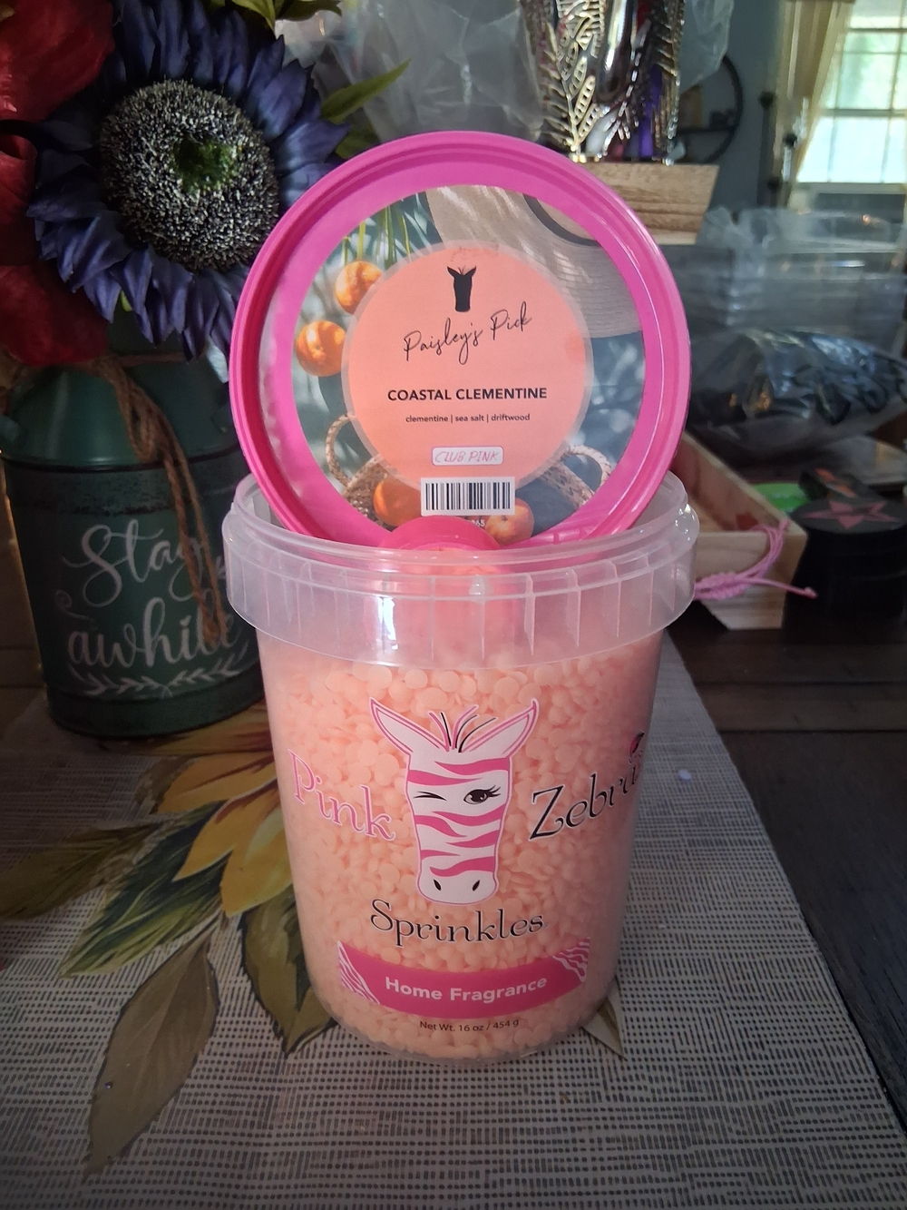 Pink Zebra Coastal Clementine Sprinkles - Pink/Peach